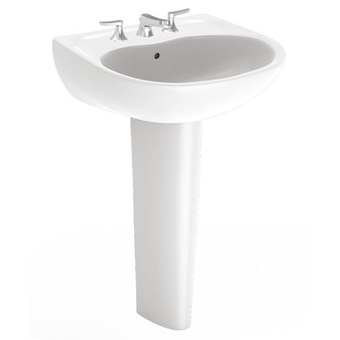 Toto Lpt241 4g 01 Supreme 22 7 8 Pedestal Sink With Three Holes
