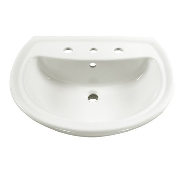 American Standard 0236 008 020 Cadet Pedestal Sink Top For Widespread Faucet