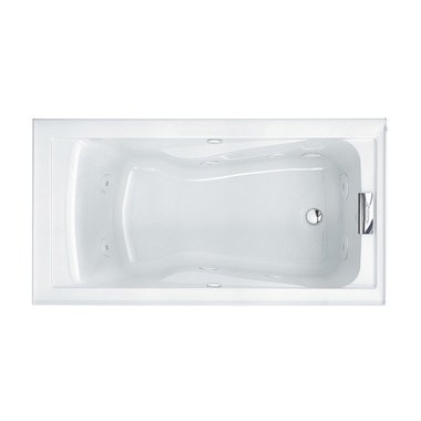 American Standard 2425v Rho 002 011 Evolution 60 L X 32 W Integral Apron Soaking Bathtub With Right Hand Drain