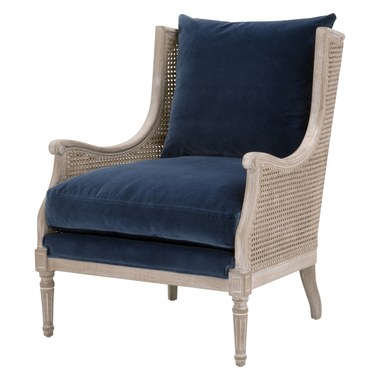 Natural Gray Birch/Cane/Denim Velvet