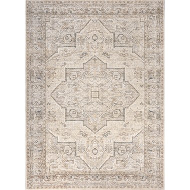 Cream/Brown 8 ft. x 10 ft. Area Rug