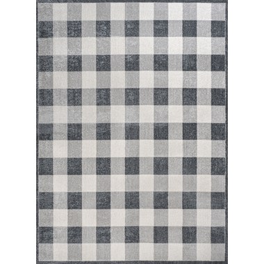 Light Gray/Dark Gray/Cream 8 ft. x 10 ft. Area Rug