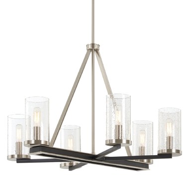 Chandeliers Riverbend Home - Mirage Square Glass Ceiling Light With K5 Crystals