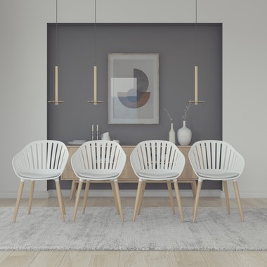  Teak/White/White