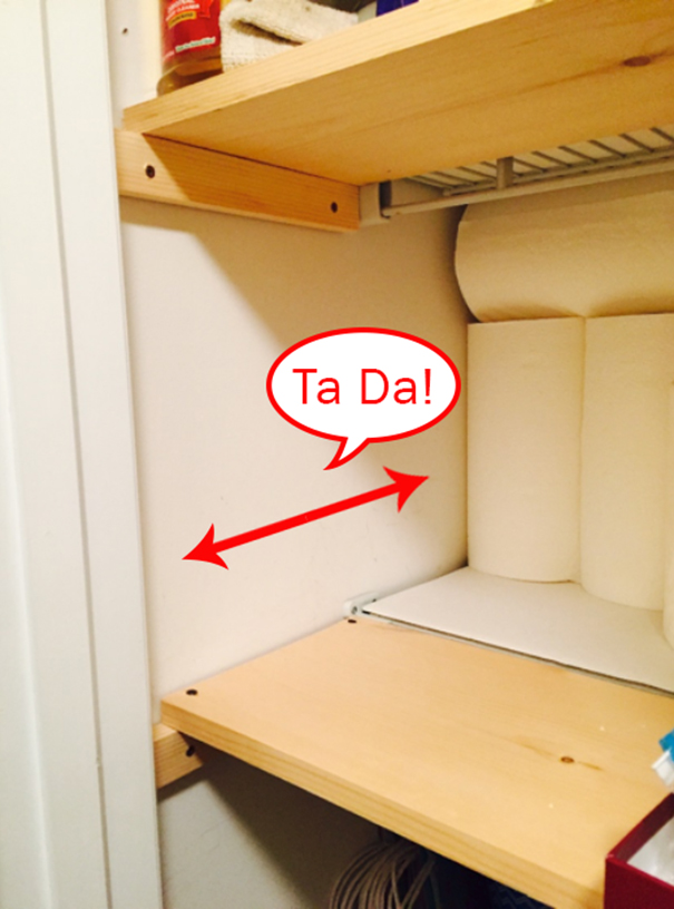 how to fix shelf in closet