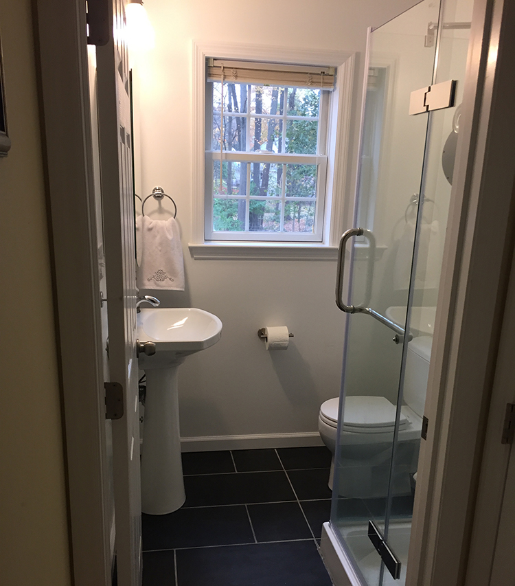 A Diyer Adds A Shower To A Half Bath Riverbend Home