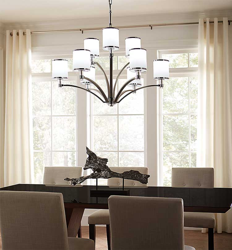 How To Choose The Right Size Chandelier, How Big Should My Chandelier Be Compared To Table