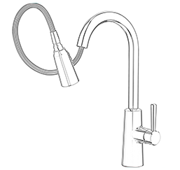 Pull-down faucet