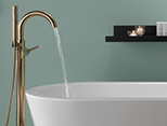 Floor mount or free-standing tub faucet